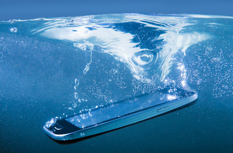 Fonctionnement d’un téléphone mobile sous l’eau